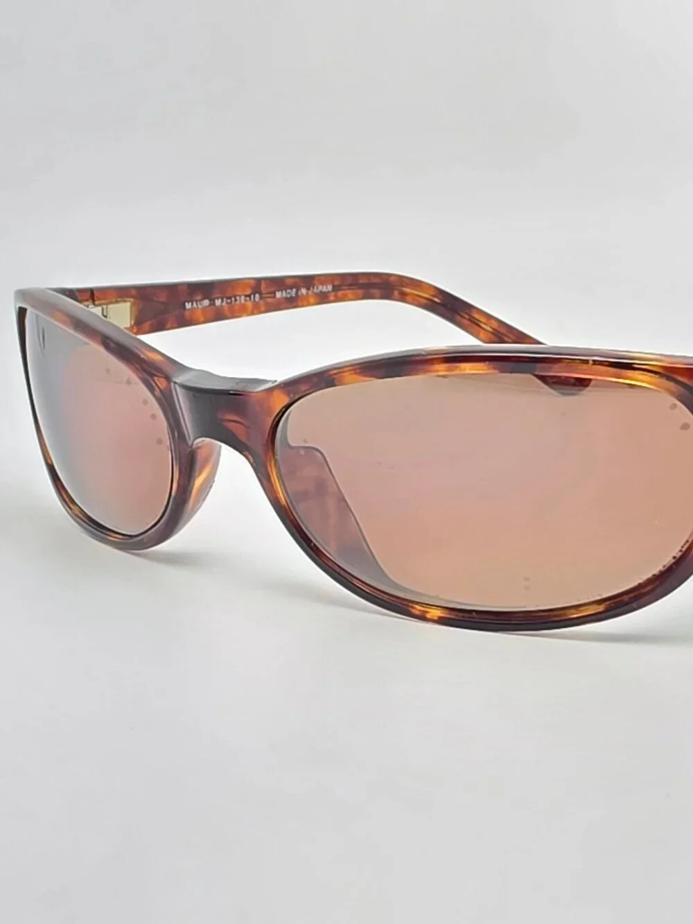 Maui Jim MJ-136-10 Cyclone Tortoise Frame Polarized HCL Bronze Lens Sunglasses